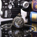 Pocket Watch Antique Dragon Mechanical Skeleton SIBOSUN Double Cover