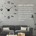 3D Frameless DIY Wall Clock Large Modern 3D