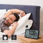 WallarGe Digital Wall Clock, Autoset Desk Alarm Clock
