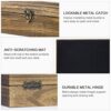 Watch Box Case Organizer Wood Box with Glass Top