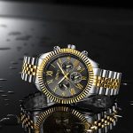 Mens Watches Men Chronograph Waterproof Analogue Quartz