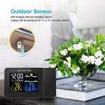 Weather Station Projection Alarm Clock for Bedroom