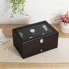 Wooden Watch Box 10 Slots Jewelry Organizer