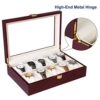 Watch Box Cherry Watch Display Case Storage