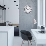 Kitchen Modern Silver Decorative Silent Metal Wall Clock