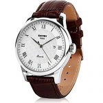 Mens Quartz Watch, Roman Numeral Business Casual Fashion