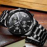 CRRJU Men's Watch Fashion Business Chronograph Quartz Wristwatches