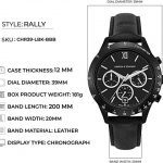 Unleash Sporty Sophistication – Larsson & Jennings Rally Watch, Black Dial & Leather Strap