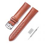 iStrap Genuine Calfskin Leather Watch Band Padded Replacement