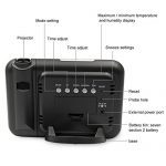 Rumfo Projection Alarm Clock, Smart LCD Display LED
