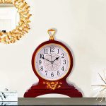 Beesealy Mantel Clock, 12-Inch Mantel Clock, Silent Movement