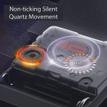 Black Wall Clock Silent Non Ticking Clock