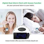 Projection Digital Alarm Clock 180°Projector