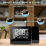 Geevon Projection Alarm Clock,Indoor Thermometer Hygrometer