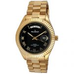 14K All Gold Plated Big Face Luxury Watch