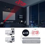 EAAGD Projection Digital Alarm Clock, LED Display with USB