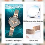Rose Gold Womens Watches with Thin Dials,Ladies Watches
