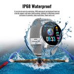 Smart Watch IP68 Waterproof Activity Tracker Heart Rate Blood Pressure Monitor