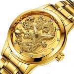 Udaney -Mens-Gold-Dragon-Watches-Golden Business