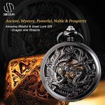 Pocket Watch Personalized Engraved Dragon Phoenix