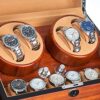 Automatic Wood Watch Winder Display Box Storage