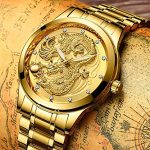 Udaney -Mens-Gold-Dragon-Watches-Golden Business