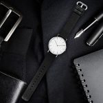 Quick Release Genuine Leather Watch Strap 20mm Black