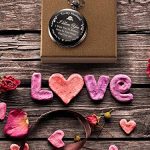 Pocket Watch Engraved Hicarer with Gift Box