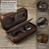 Luxury Leather Watch Travel Case for Men.