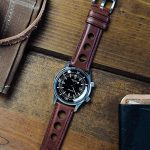 20mm Chocolate - Barton Rally Horween Leather Watch Bands