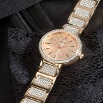 Rose Gold with Fine Swarovski Luxury Crystals Bracelet Watch