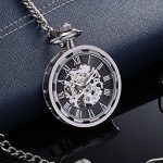 Carrie Hughes Men's Open face Silver Tone Steampunk Skeleton