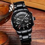 CRRJU Watches Men's Date Business Casual Chronograph