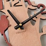 Tree Shaped Wall Clock Wood