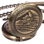 ManChDa Antique Men Pocket Watch Double Hunter Automatic