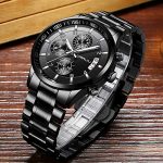 CRRJU Men's Watch Fashion Business Chronograph Quartz Wristwatches