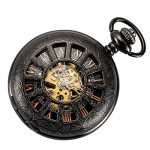 SIBOSUN Skeleton Pocket Watch Special 12-Little-Window Case
