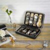 SONGMICS 8-Slot Portable Watch Box Travel Case Storage