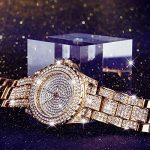 Round Crystal Rhinestone Diamond Watch Women