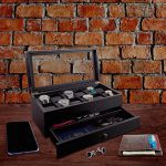 Display Case Organizer Watch Box 12 Watch Slots