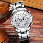CRRJU Watches for Men,Chronograph Elegant Business Date Analog