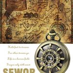 SEWOR Retro Delicate Gear Type Pocket Watch with Two Chains Leather