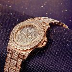 Round Crystal Rhinestone Diamond Watch Women