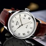 Mens Quartz Watch, Roman Numeral Business Casual Fashion