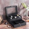 BEWISHOME Watch Box Organizer with Valet Drawer