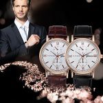Luxury Men's Leather Wrist Watch - Glass Quartz Analog