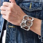 Rugged Elegance: Men's Military Watch with Stainless Steel Mesh Strap for Bold Outdoor Adventures
