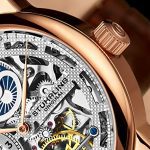 Stührling Original Rose Gold Watch for Men Skeleton Watch