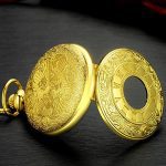 Vintage Pocket Watch Roman Numerals with Chain