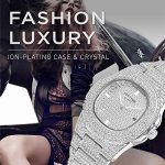 Unisex Luxury Full Diamond Watches Silver/Gold
